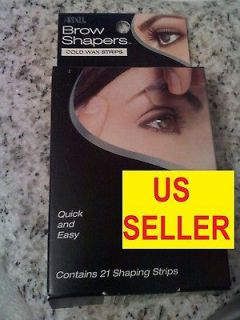 ARDELL BROW SHAPERS COLD WAX STRIPS CONT 21 SHAPING STRIPS NEW NIB