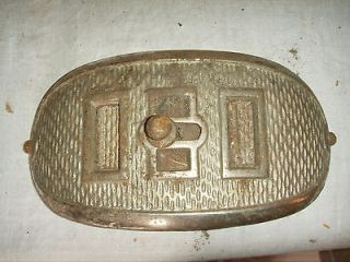 Antique Cast Iron Parlor Stove Nickle Plated #74A Small door NICE