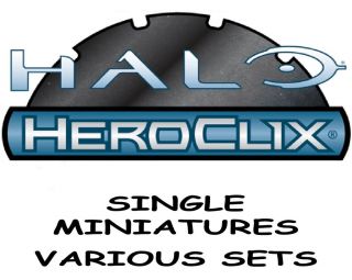 HALO HEROCLIX SINGLE MINIATURES VARIOUS SETS WIZKIDS NECA CLIX CMG