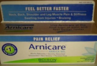 TWO (2) Boiron Arnicare ARNICA GEL 2.6oz tubes New in Box