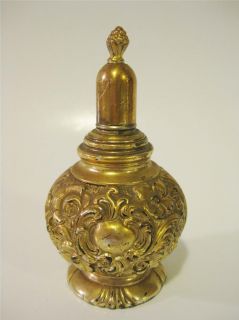 Vintage Table Lighter Gold Urn marked 799 WB Strikalite Metal
