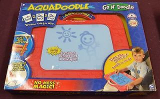 Rare NEW AquaDoodle GO N DOODLE Travel Set Double Sided Board Magic
