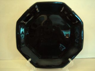 Dinner Plate France Arcopal China Novoctime Black Glass Octagon (qty