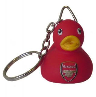 Arsenal FC Official Product Keyring Rubber Duck Club Crest New