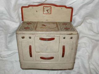 Lg. Antique Metal Toy Stove for Restoration 12 High MUST SEE