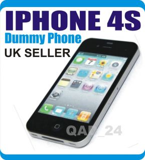 APPLE IPHONE 4S 4G BLACK DUMMY TOY DISPLAY NOT WORKING MOBILE PHONE