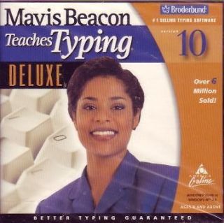 Mavis Beacon Teaches Typing 10 Deluxe PC CD faster words per minute