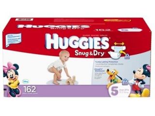 Huggies Diapers Size 5 Quantity 162 Soft Comfortable New