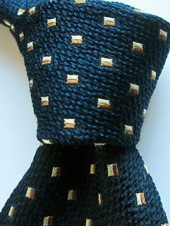 Altea Milano for Holt Renfrew, classy navy all silk tie made in Italy