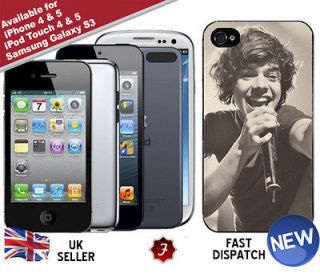 Direction Harry Styles Singing iPhone iPod Touch 4 5 Phone Cover Case
