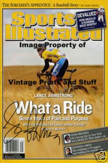 13x19 Lance Armstrong Autograph Poster   What a Ride
