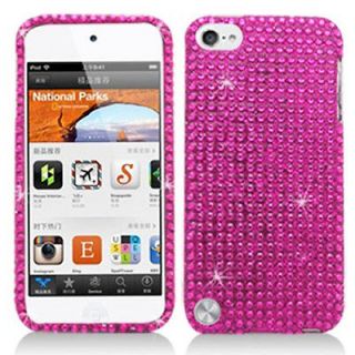 Pink Bling Hard Cover Case Protector for Apple iPod Touch 5 5th Gen 5G
