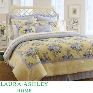 Laura Ashley Caroline King size Comforter Set W/Bedskirt