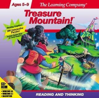 TREASURE MOUNTAIN Age 5   9 Builds ReadingThinking Skllls PC Vista Win