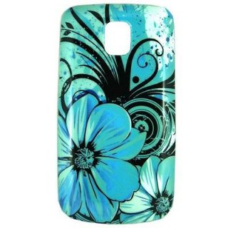 One printed Aqua Blue designer Hard shell cell phone cover case