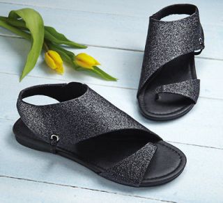 Arianna Sparkle Cushioned Insole Comfort Sandal Arianna Sandal Black