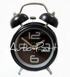 Home Office Arabic Numberals Twin Round Dial Double Bell Desk Alarm