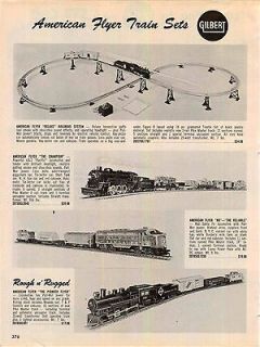 1962 63 AD Gilbert American Flyer Train Set The Champion Deluxe