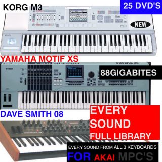M3,XS,AND DAVE SMITH Sound Samples for Akai MPC Renaissance 60 2000