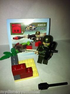 army artillery man brick blocks compatible mini figure building toy