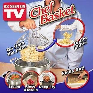 PERFECT COOK CHIP BASKET KITCHEN CHEF COOK BOIL DEEP FRY AS SEEN ON TV