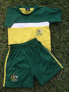 AUSTRALIA Soccer Football HOME Jersey & Shorts in 6 sizes KIDS New