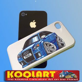 KOOLART AUDI RS4 IPHONE 4 4S COVER CASE PERSONALISED