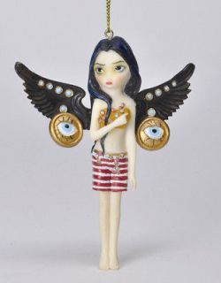 Jasmine Griffith Strangelings Steampunk Mechanical Angel Ornament 3.5