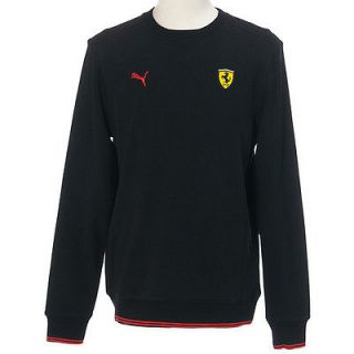 New PUMA Mens Ferrari Classic Sweatshirt Black 56332002 Asia Size