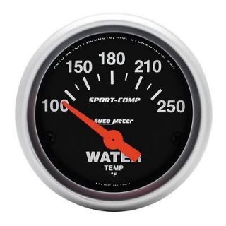 Auto Meter 3337 Sport Comp Electrical Water Temperature Gauge 2 1/16