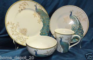 222 FIFTH PEACOCK GARDEN ~ Fine China ~ Service for 4 / 8 ~ 16 pc