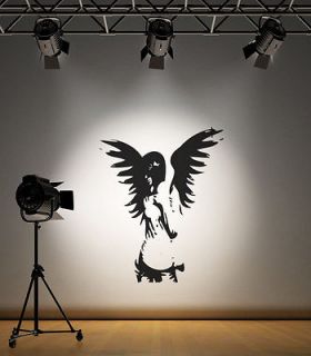 GUARDIAN ANGEL WINGS WALL STICKER DECAL MURAL GRAPHIC DECORATING