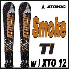 11 12 Atomic Smoke Ti Skis 164cm w/XTO 12 NEW 
