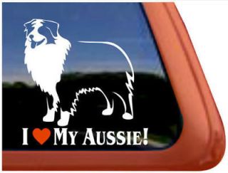 Love My Australian Shepherd Vinyl Decal Sticker