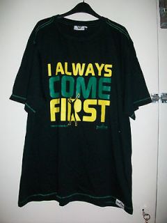 Track & Field Slogan T Shirt   Usain Bolt   I Always Come First  XXL