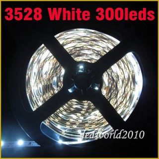 LED Strip 5M 3528 SMD 300led 12V Cool White None Waterproof Light Xmas