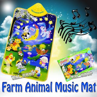 Music Touch Play Mat Animial Singing Baby Gym Carpet PlayMat Kids Toy
