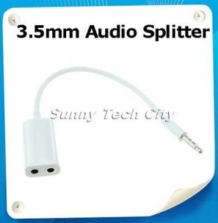 5mm Earphone Headphone Dual Jack Splitter Audio Cable
