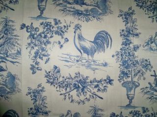 Kravet Pierre Deux French Country Roosters Alverra Toile Fabric 10