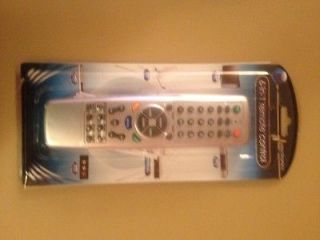 Silver Universal Remote Control For Tv Dvd Vcr Sat Cd Player & Aux