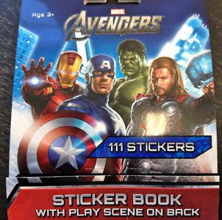 111 Marvel Super Heroes Avengers Stickers Party Favor Hulk Ironman