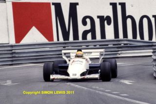 AYRTON SENNA Toleman TG184 HartTurbo. Monaco GP 1984(c)