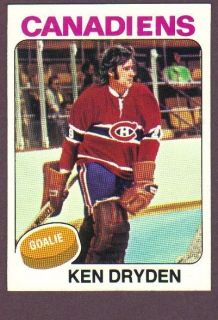 1975 76 Topps Hockey Ken Dryden #35 Mtl Canadiens NM/MT