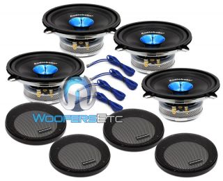 SETS 4 pcs AS15N AUDIOBAHN 5.25 CAR DUAL CONE SPEAKERS WITH COVER