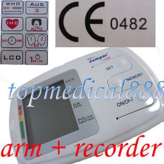 full digital arm blood pressure machine Sphygmomanometer memory recall