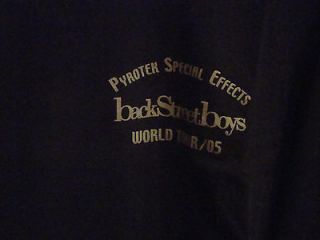 Backstreet Boys Tour 05 Band & Crew Only Long Sleeved T Shirt XL Rare