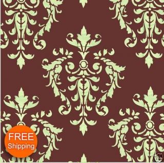 Damask Pattern Large wall stencil faux painting 0103A