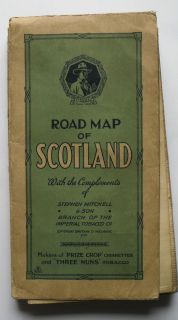 Map of Scotland for Stephen Mitchell by Geographia   editor James Bain