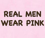 REAL MEN WEAR PINK T SHIRT FUNNY HUMOR TEE PINK XL
