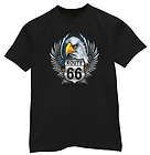 Route Rt 66 Sign Bald Eagle Biker Tee Shirt T shirt